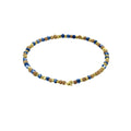 Wood and Lapis Lazuli Beaded Bracelet