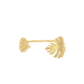 Large Double Monstera Cuff Bracelet