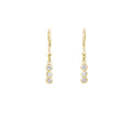 Short Seed Pod Solitaire Earrings