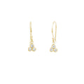 Seed Pod Solitaire Cluster Earrings