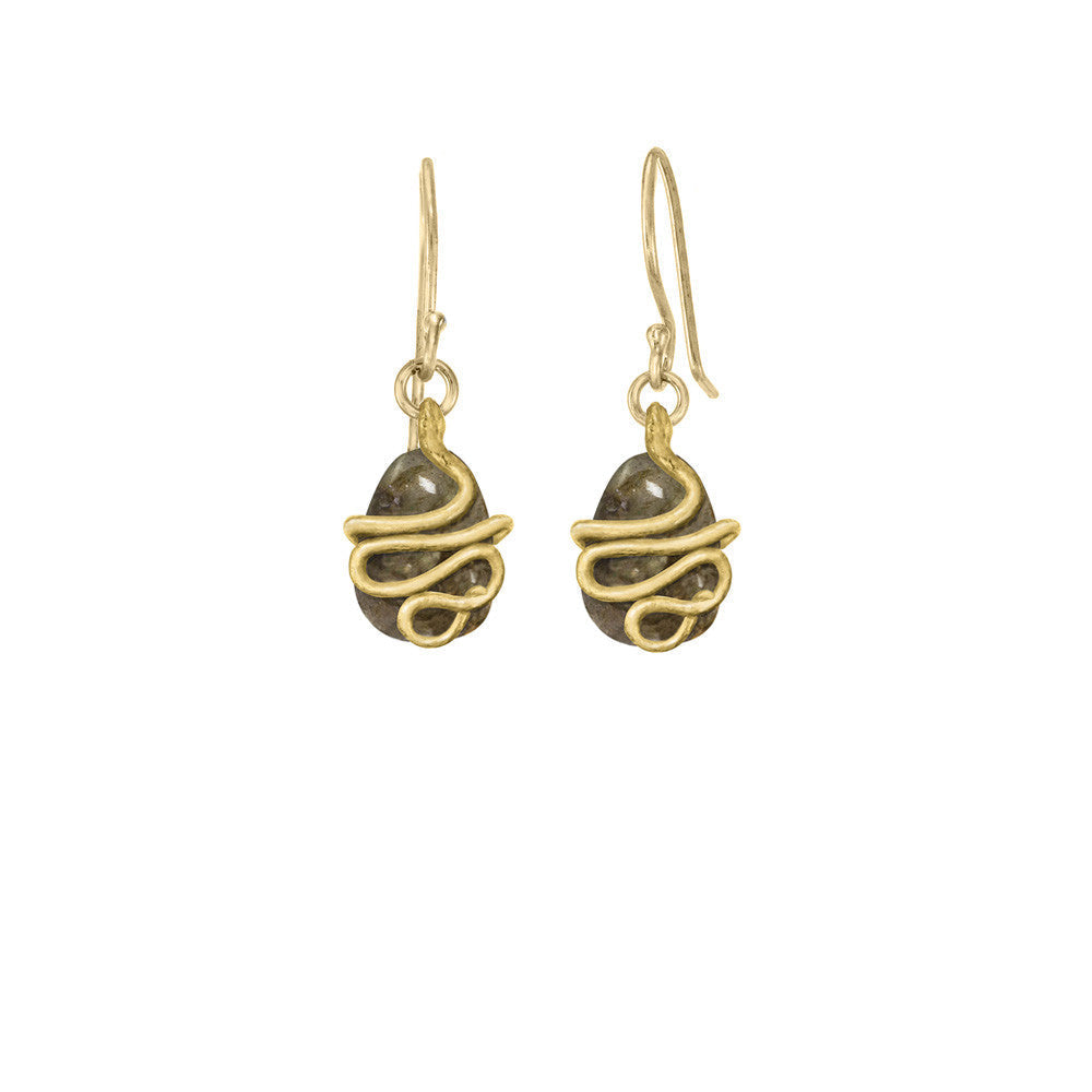 Snake Gemstone Earrings