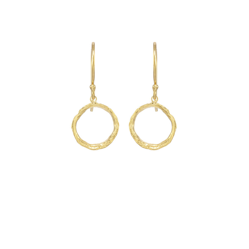 Small Opihi Circle Earrings