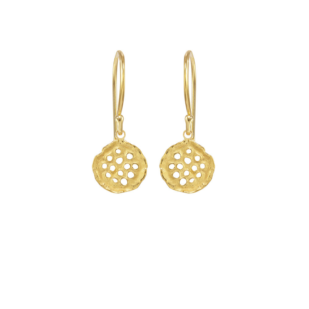 Mini Lotus Earrings