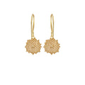Mini Open Sunflower Earrings