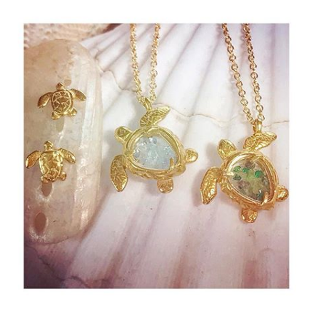Mini Sea Turtle Stud Earrings