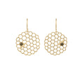 Honeycomb Disc Earrings