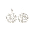 Small Coral Disc Earrings