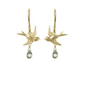 Bird with Stone Earrings