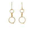 Graduated Branch Circle Earrings