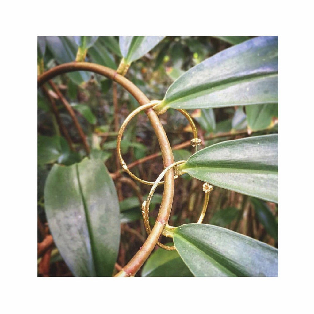 Large Branch Hoop Earrings