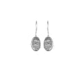 Mini Oval Bark Earrings