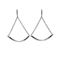 Beaded Fade Earrings with Sapphires