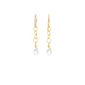 Chainlink Earrings with Briolette