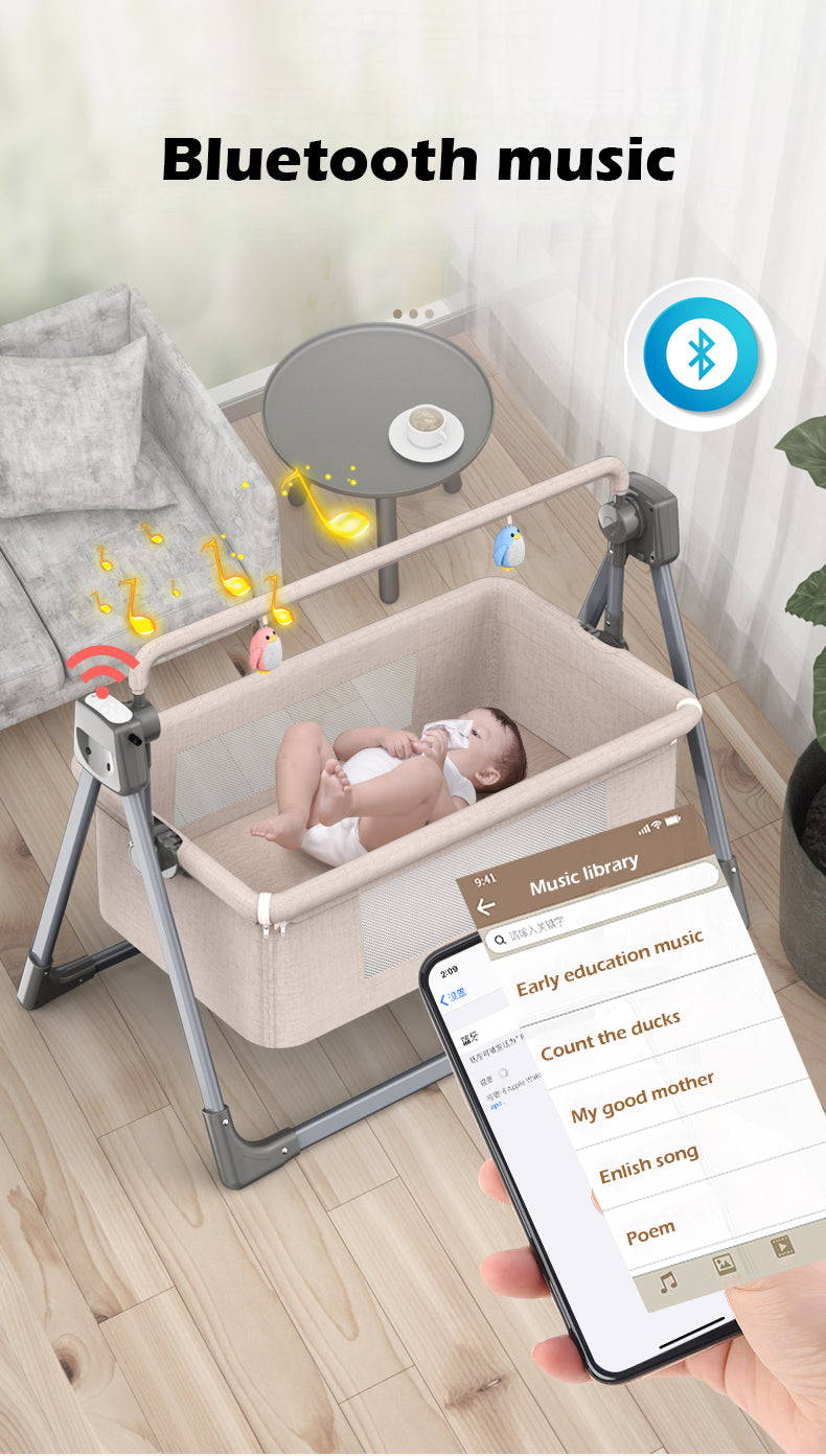 Portable Electric Baby Crib