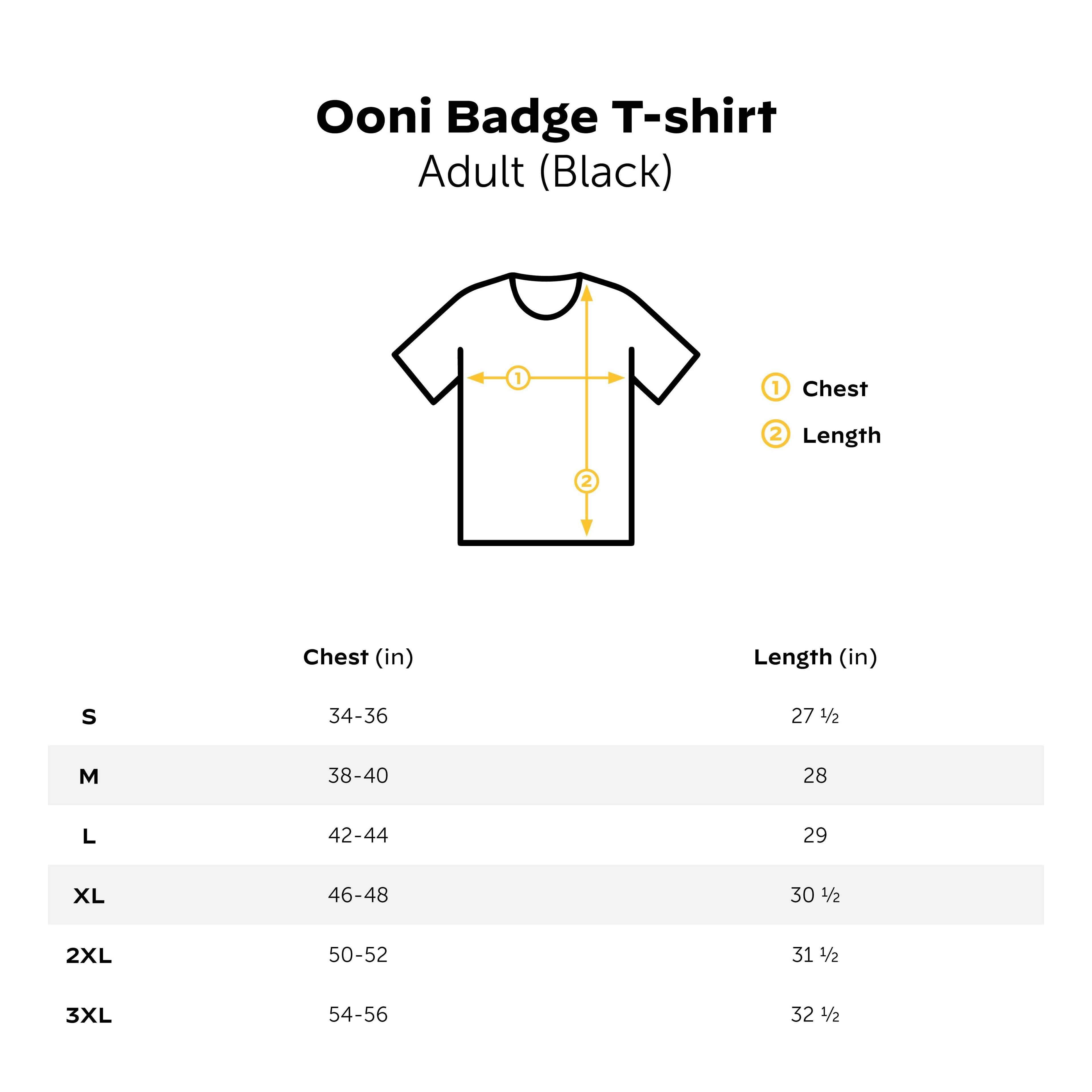 Ooni Badge Black Unisex T-shirt