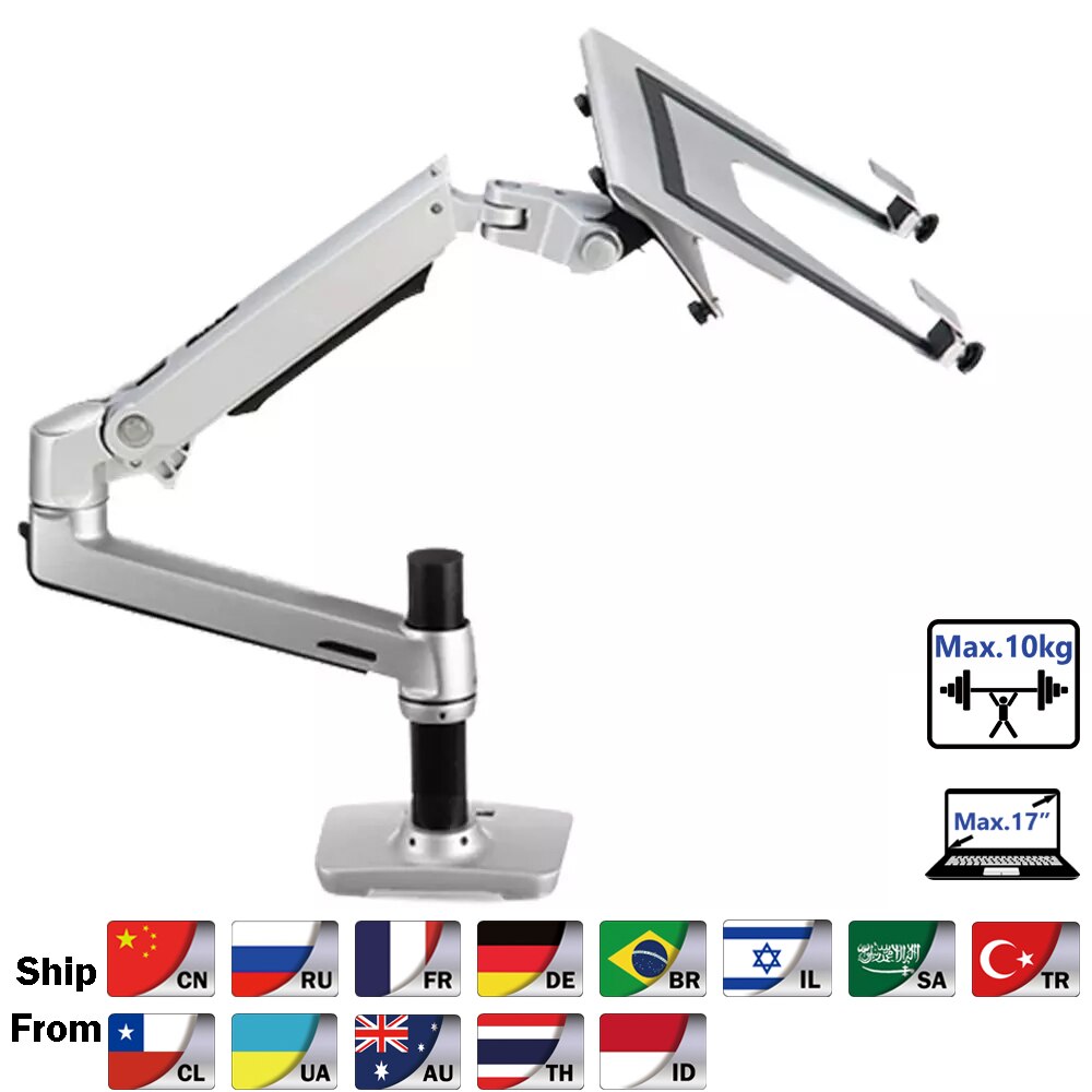 Aluminum Alloy Desktop Mount Dual Use 17-27 inch Monitor Support