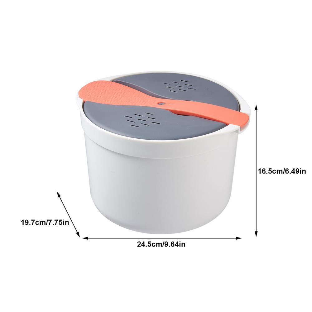 2L Multifunctional Steamer Hot Soup Cooking - Microwaveable Rice Cooker