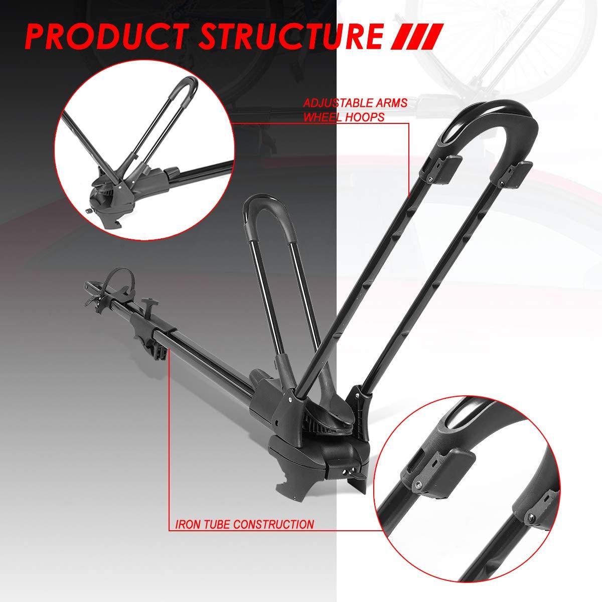 SANJODS Bike Carrier for Car Roof Rack