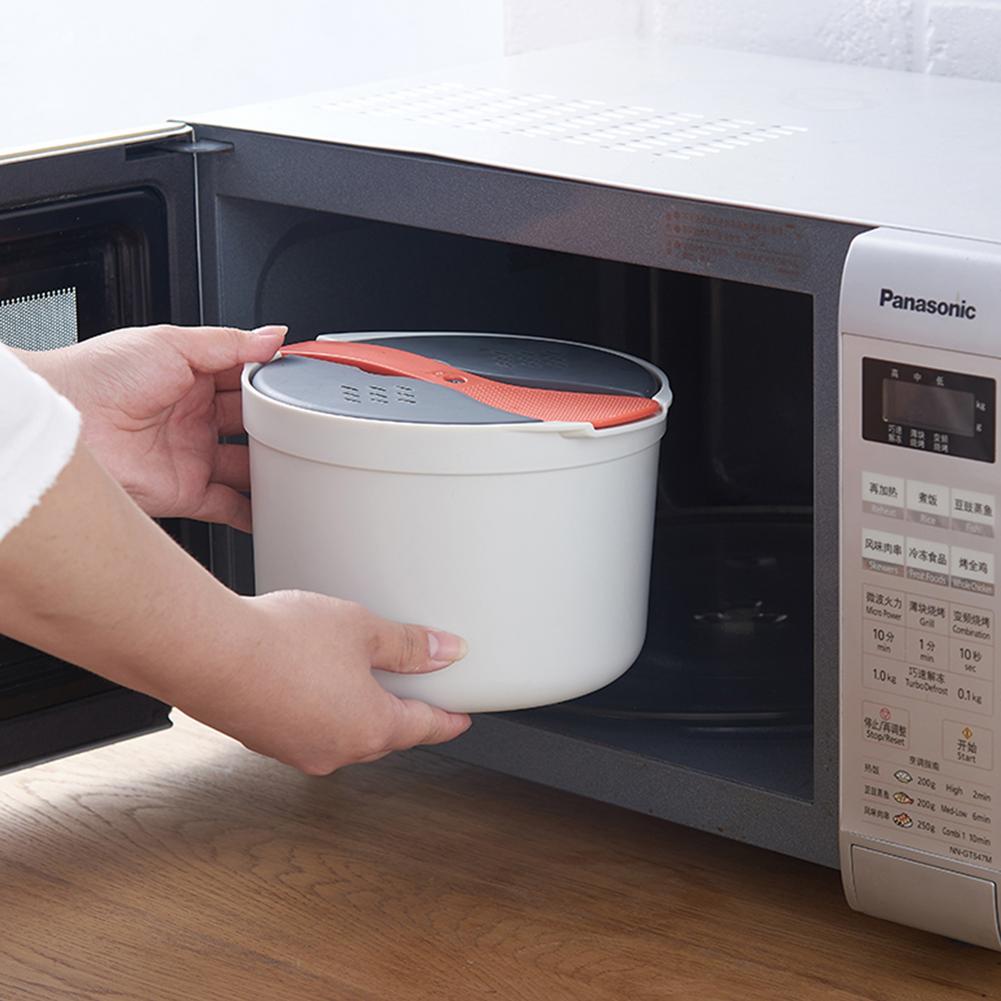 2L Multifunctional Steamer Hot Soup Cooking - Microwaveable Rice Cooker