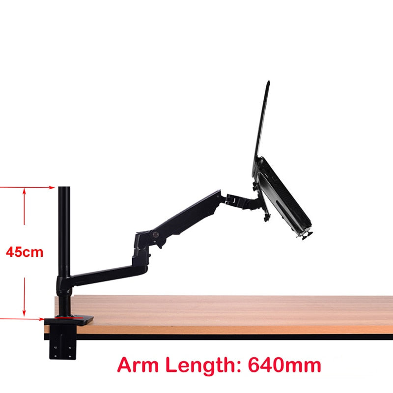 Aluminum Alloy Desktop Mount Dual Use 17-27 inch Monitor Support