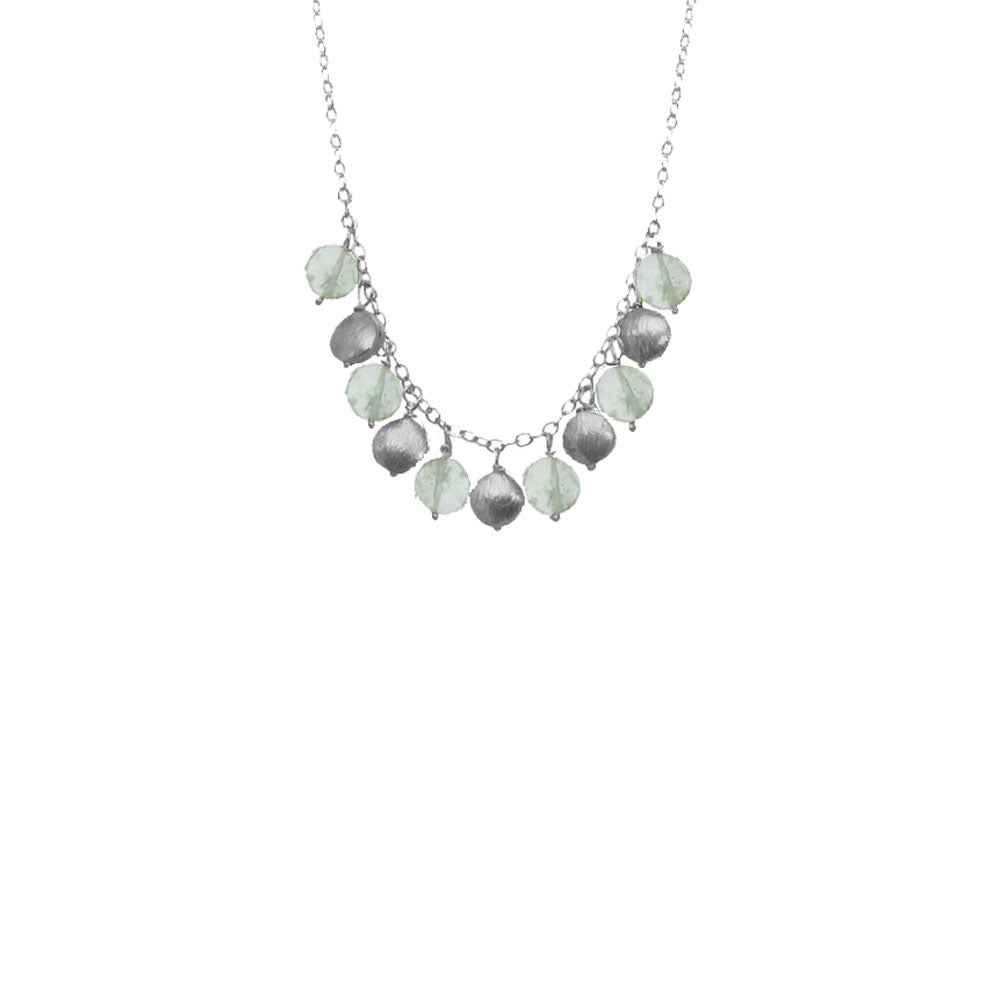 Mixed Coin Necklace - Silver