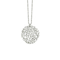 Small Coral Disc Necklace