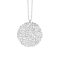 Large Coral Disc Necklace