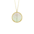Large Botanical Vein Leaf Necklace