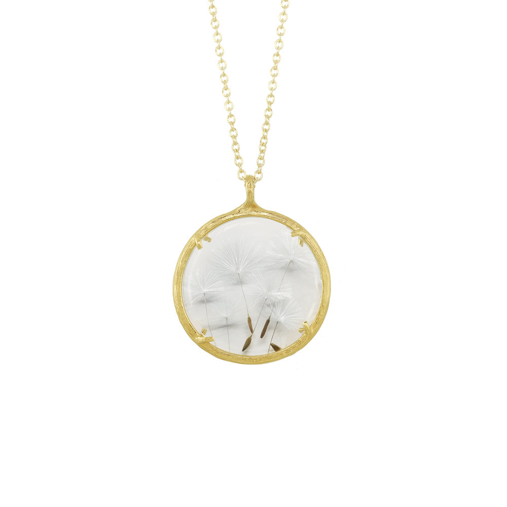 Large Dandelion Seed Necklace