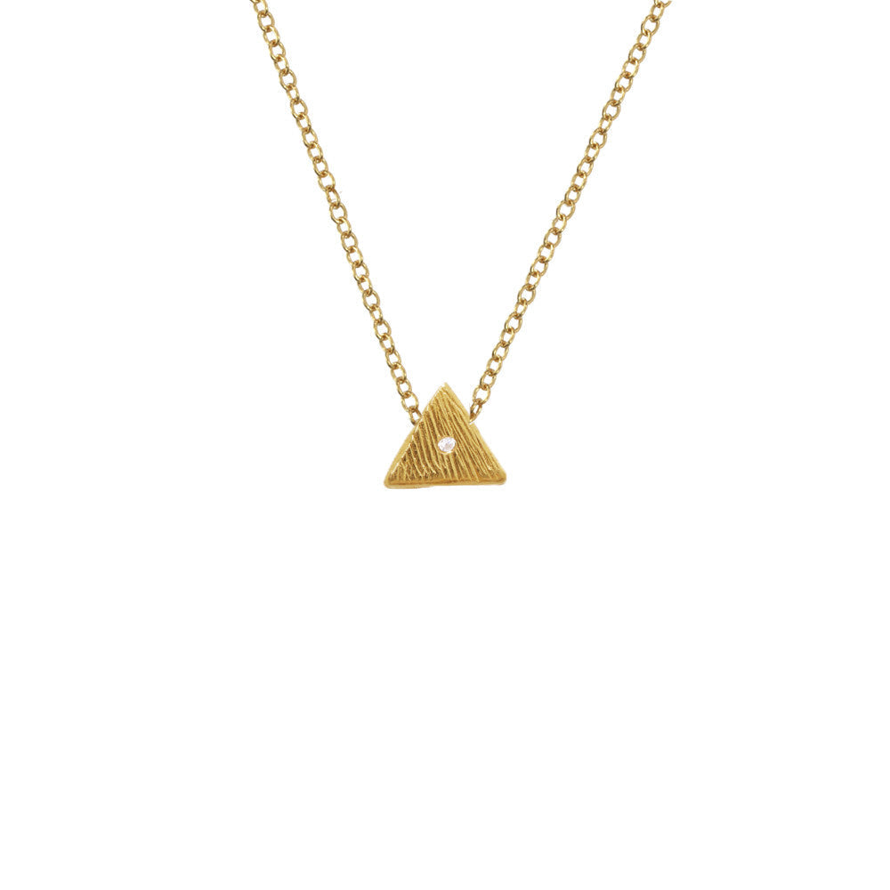 Koa Necklace with White Topaz