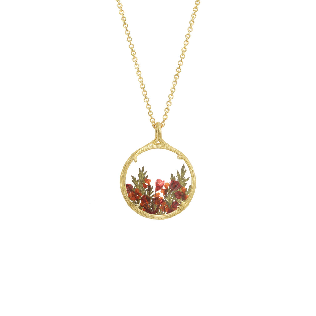 Small Botanical Necklace - Select Styles Only (18k Gold Vermeil)