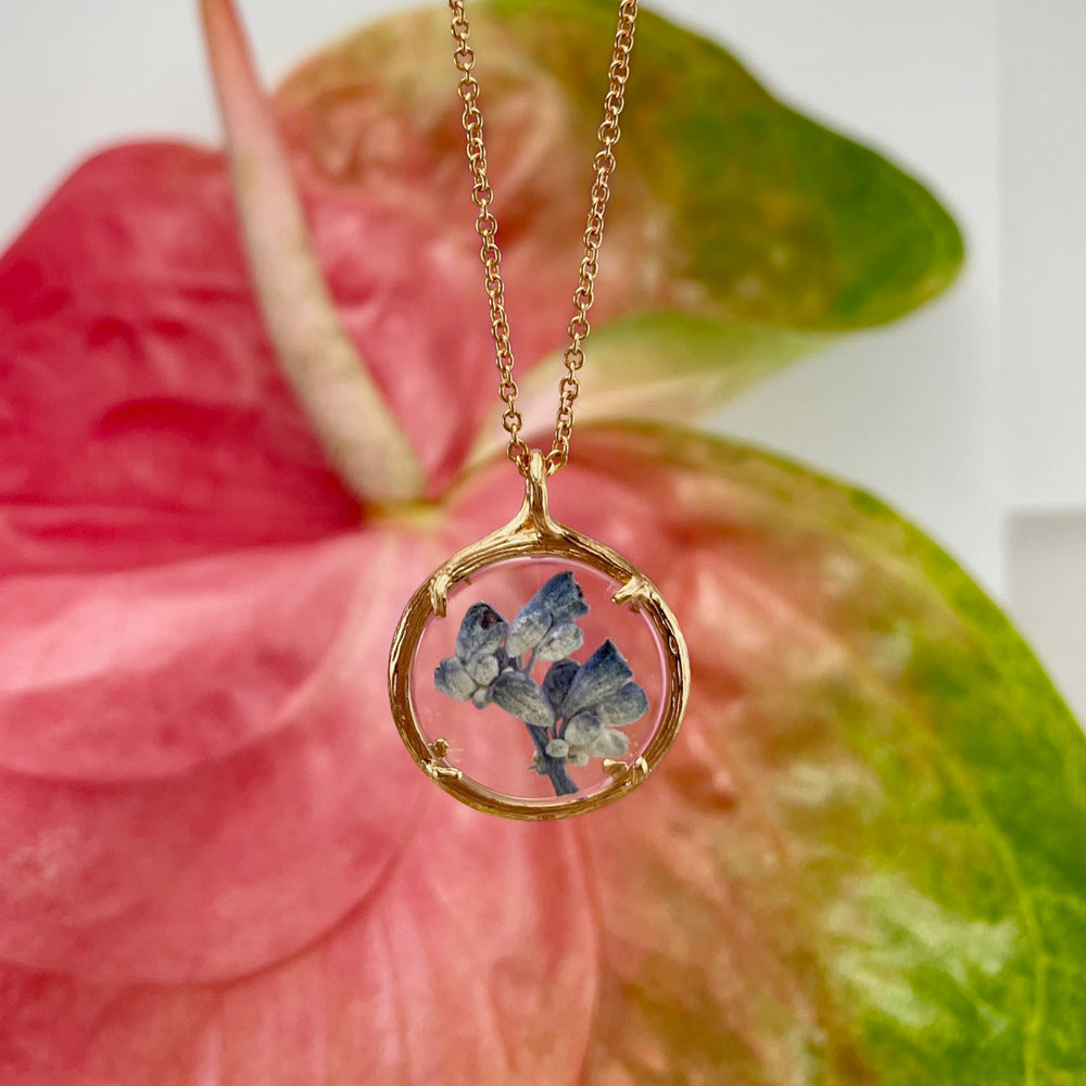 Small Salvia Blue Necklace - Select Styles Only