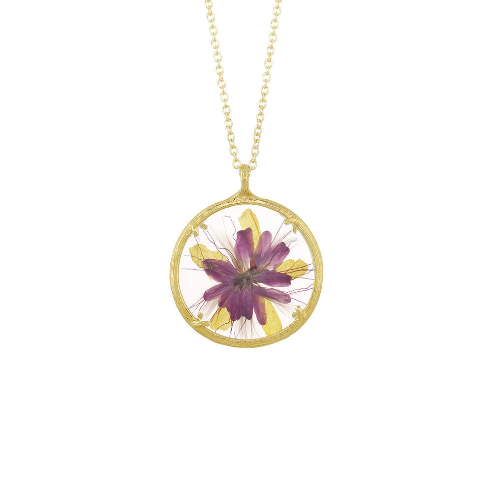 Large Flower Mandala Necklace