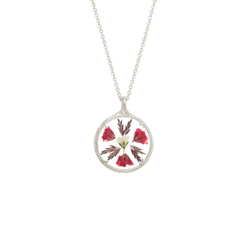 Small Flower Mandala Necklace