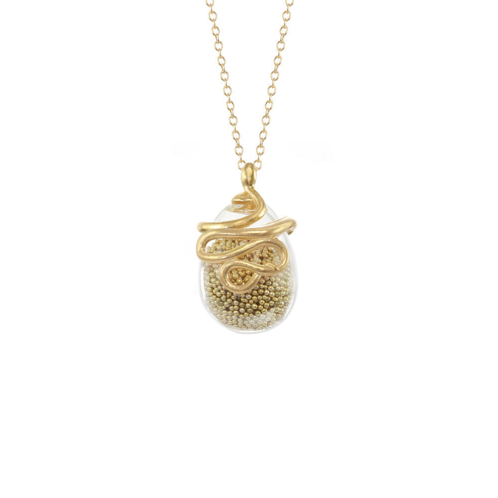Small Snake Shaker Necklace