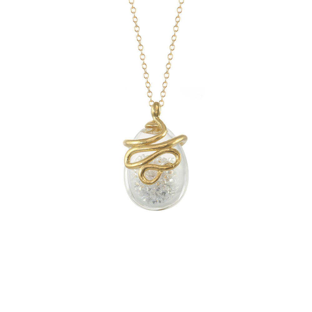 Small Snake Shaker Necklace