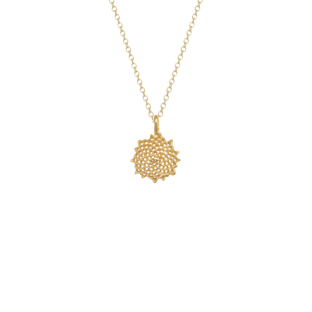 Mini Open Sunflower Necklace