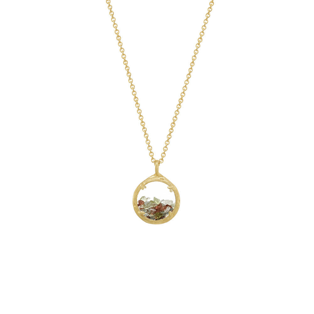 Custom Mixed Mini Shaker Birthstone Necklace