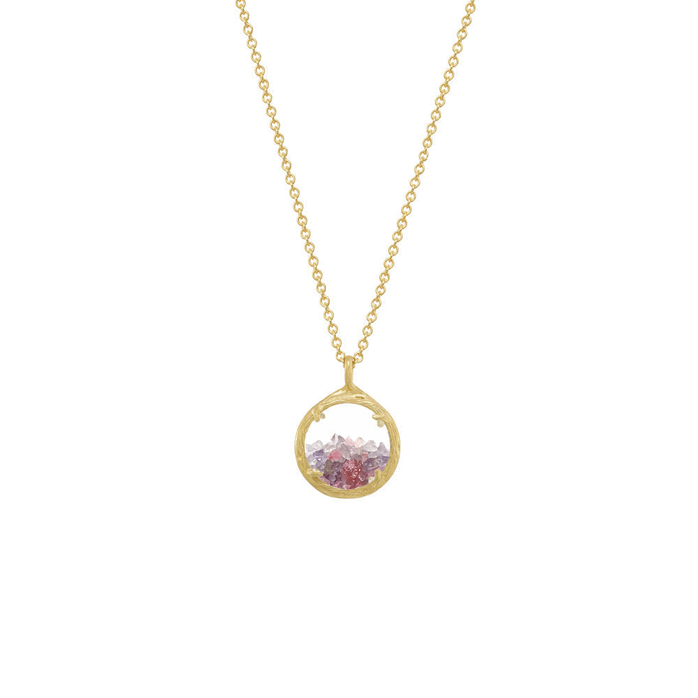 Custom Mixed Mini Shaker Birthstone Necklace