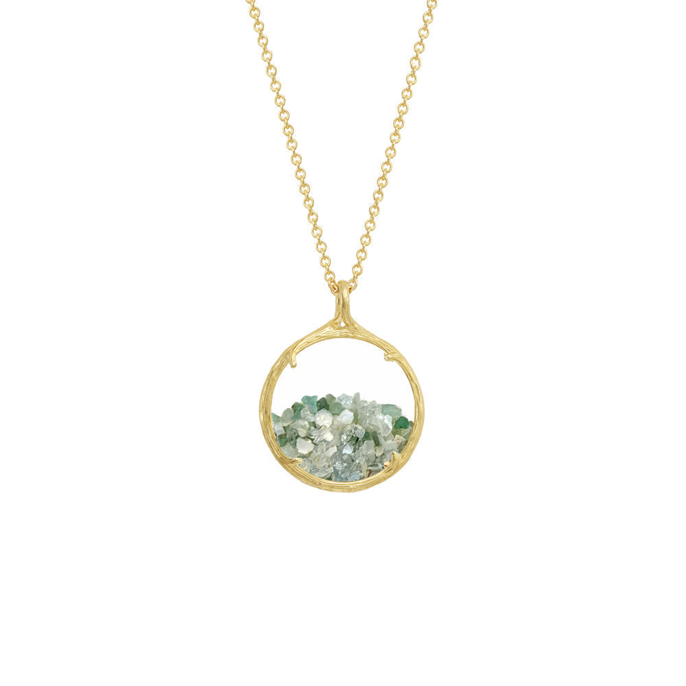 Custom Mixed Small Shaker Birthstone Necklace