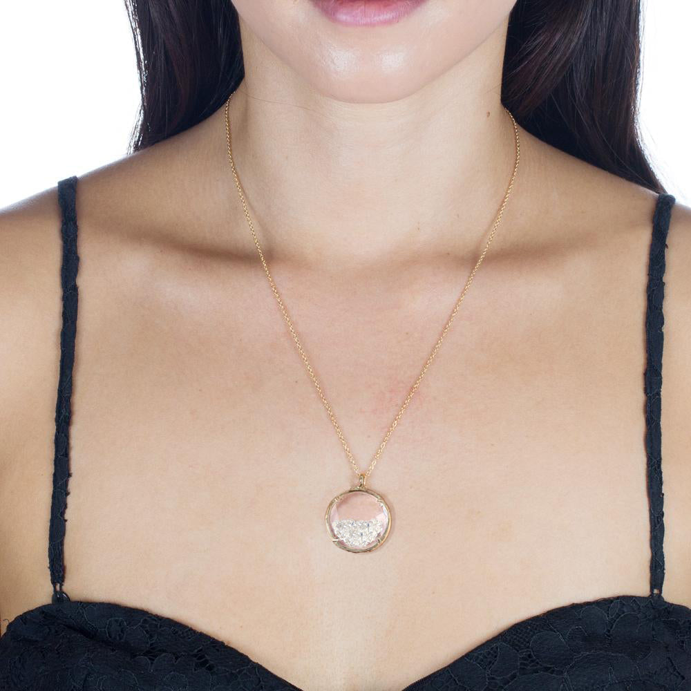 Large Shaker Birthstone Necklace