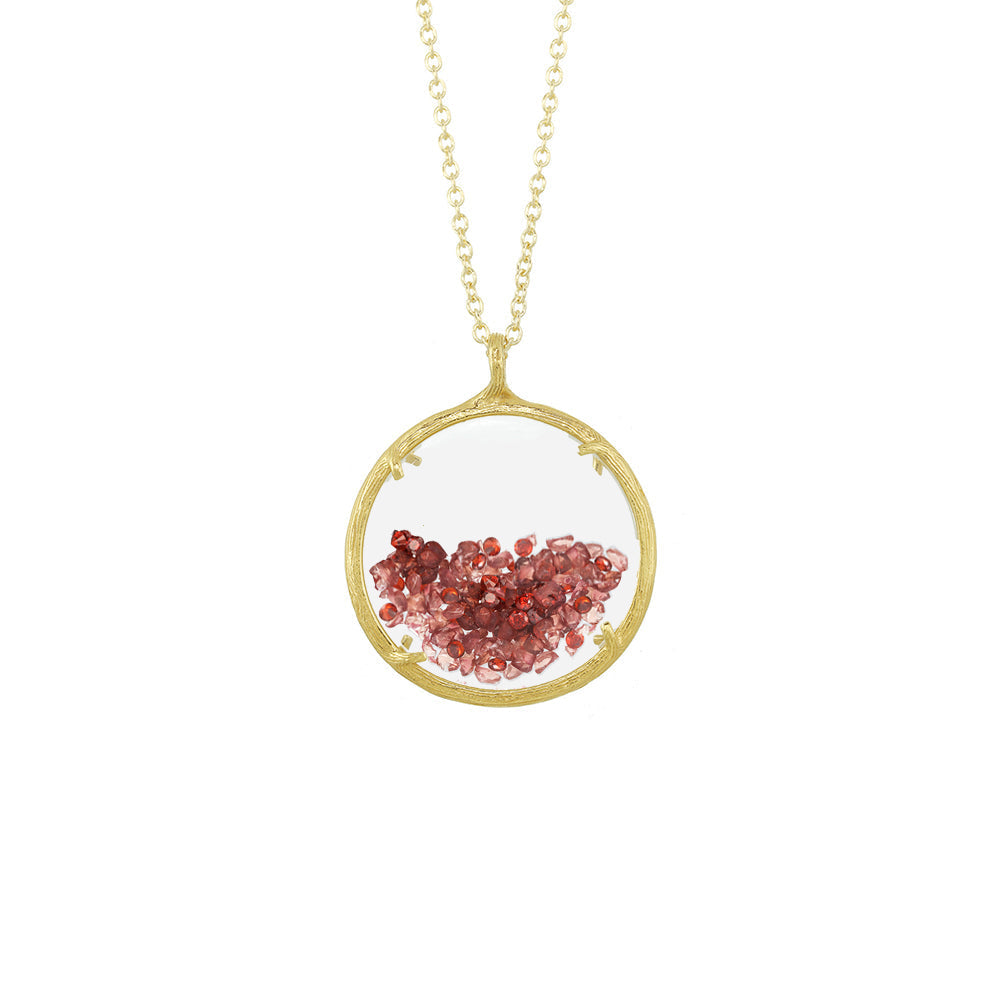 Large Shaker Birthstone Necklace