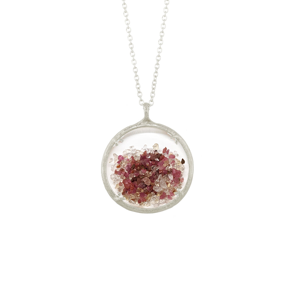 Custom Mixed Large Birthstone Shaker Necklace