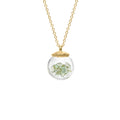 Birthstone Globe Necklace - August