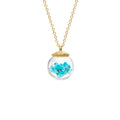 Birthstone Globe Necklace - December