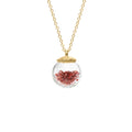 Small Birthstone Globe Necklace