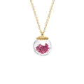Birthstone Globe Necklace - July