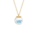 Birthstone Globe Necklace - March