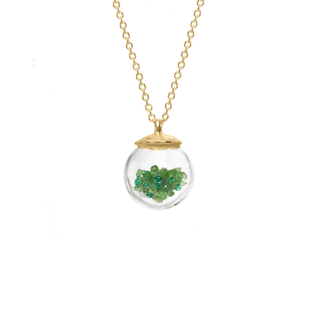 Birthstone Globe Necklace - May