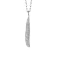 Small Half Plumeria Leaf Necklace